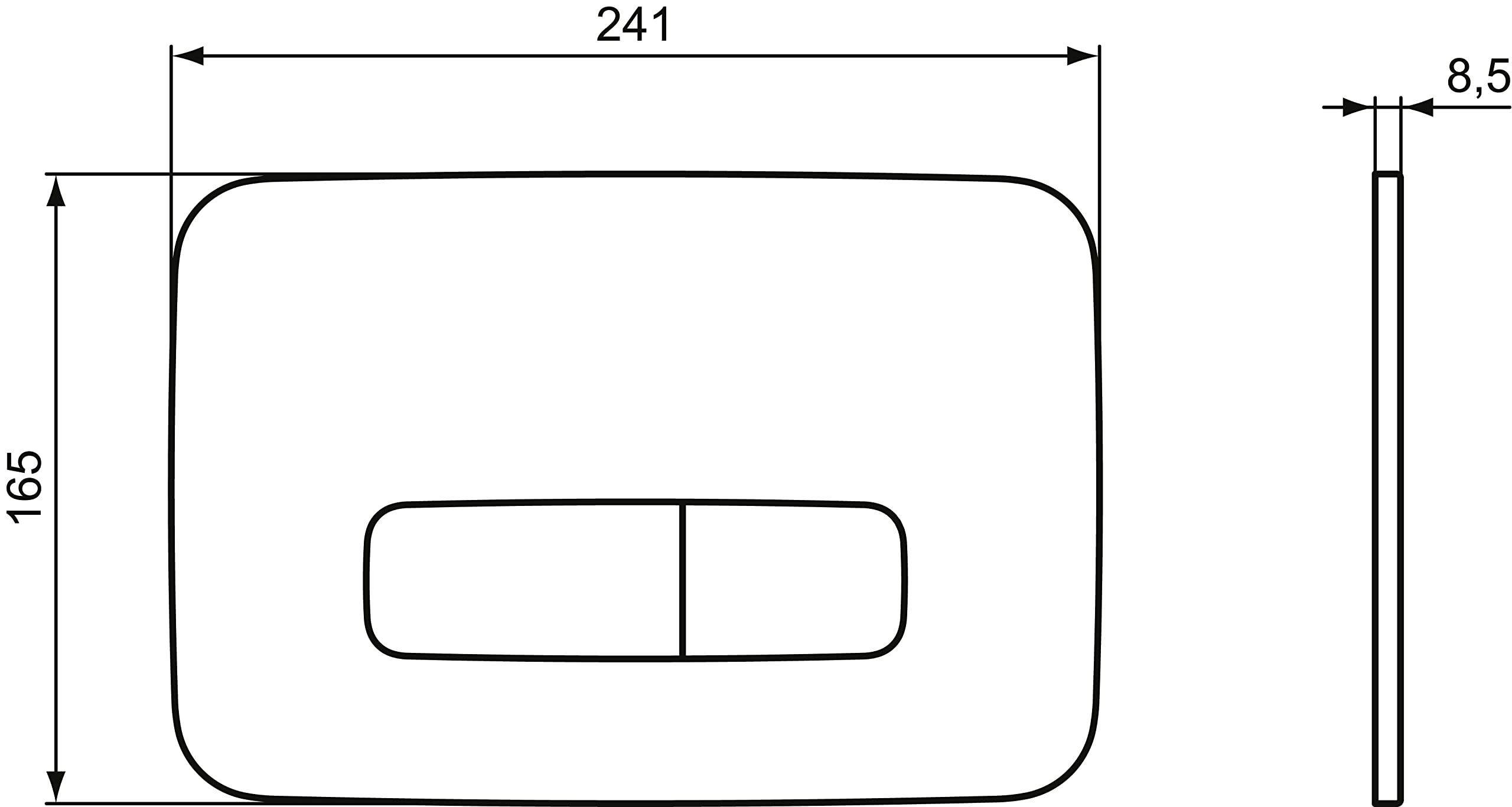 Ideal Standard R0123AA OLEAS™ M3 płyta mechaniczna, chrom