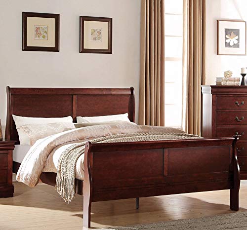 ACME Furniture Louis Philippe 23750Q Queen Bed, Cherry