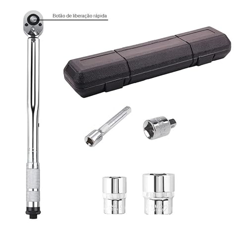 Torquímetro de Impacto de 1/2 Polegada, Capacidade de 210 Nm