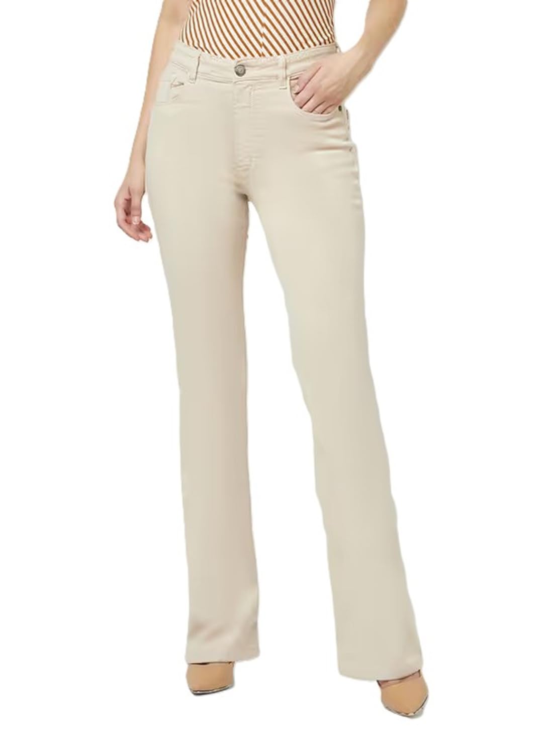 adbucks Women High Rise Bootcut Jeans Bell Bottom Jeans-picture-32