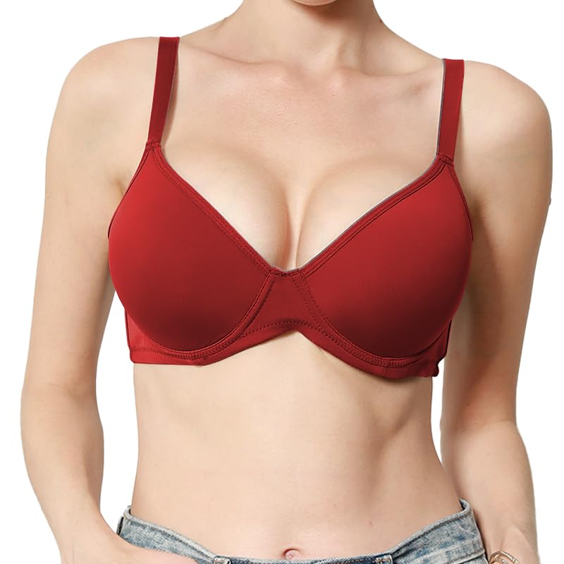 3PC Pack Women Push Up Bra Everyday Underwear Comfortable Lingerie Bralette with Support Anti-Sag - Image 7