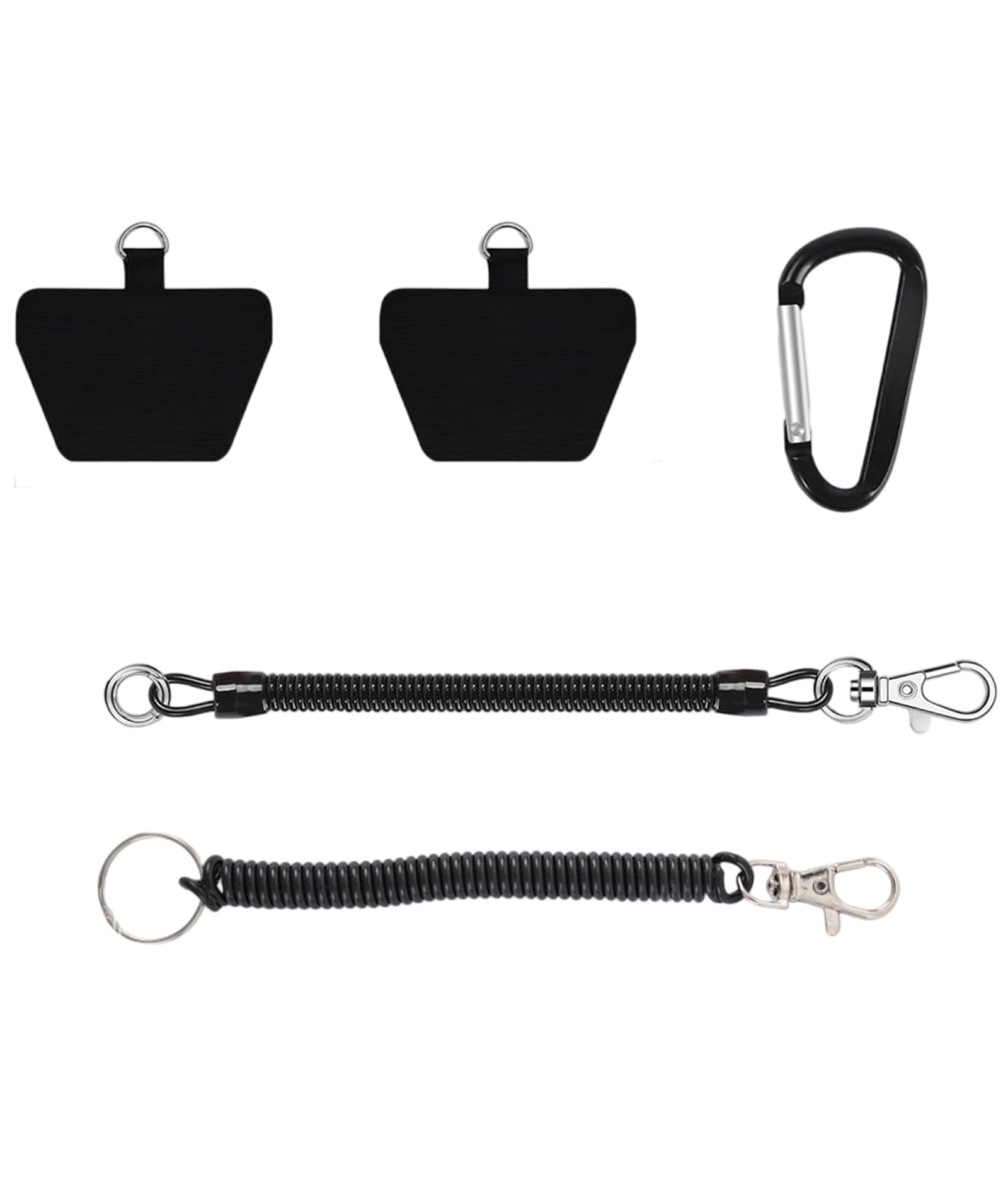 bharatbazaar 4Pcs Phone Lanyard Set, Lanyard for Mobile Phone with Stretchy Straps and Carabiner, Anti-Drop Phone Safety Strap for Outdoor Activities Like Skiing, Hiking, Cycling, Traveling-picture-28