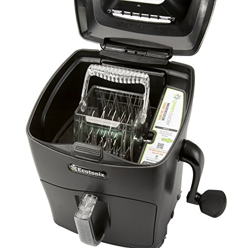 Image of Green Cycler - Kitchen Compost Starter, Bin & Shredder, Black
