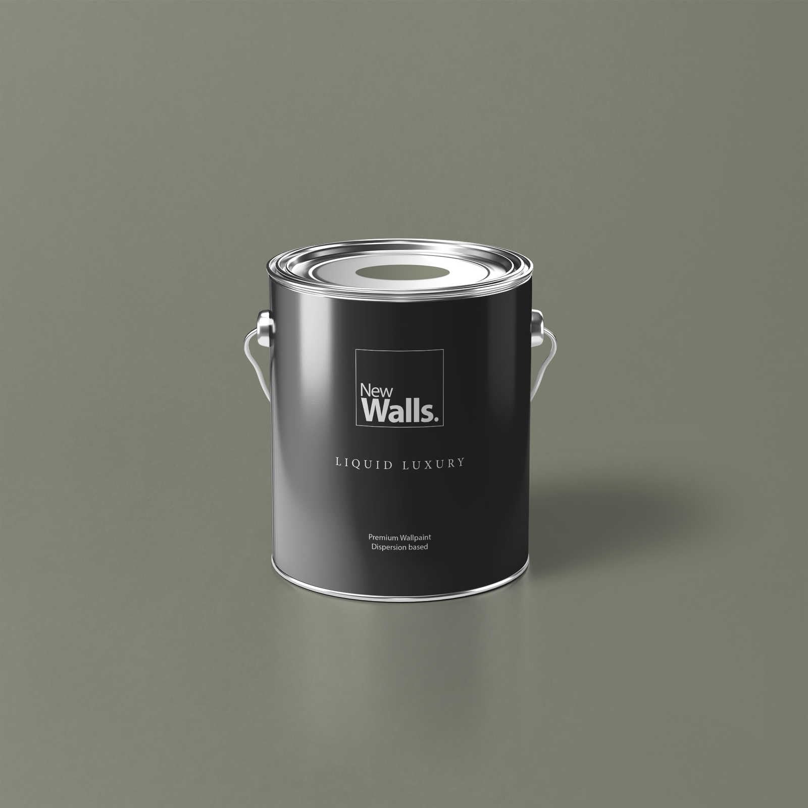 Luxury - Pintura de pared (2,5 L), color gris, verde oliva