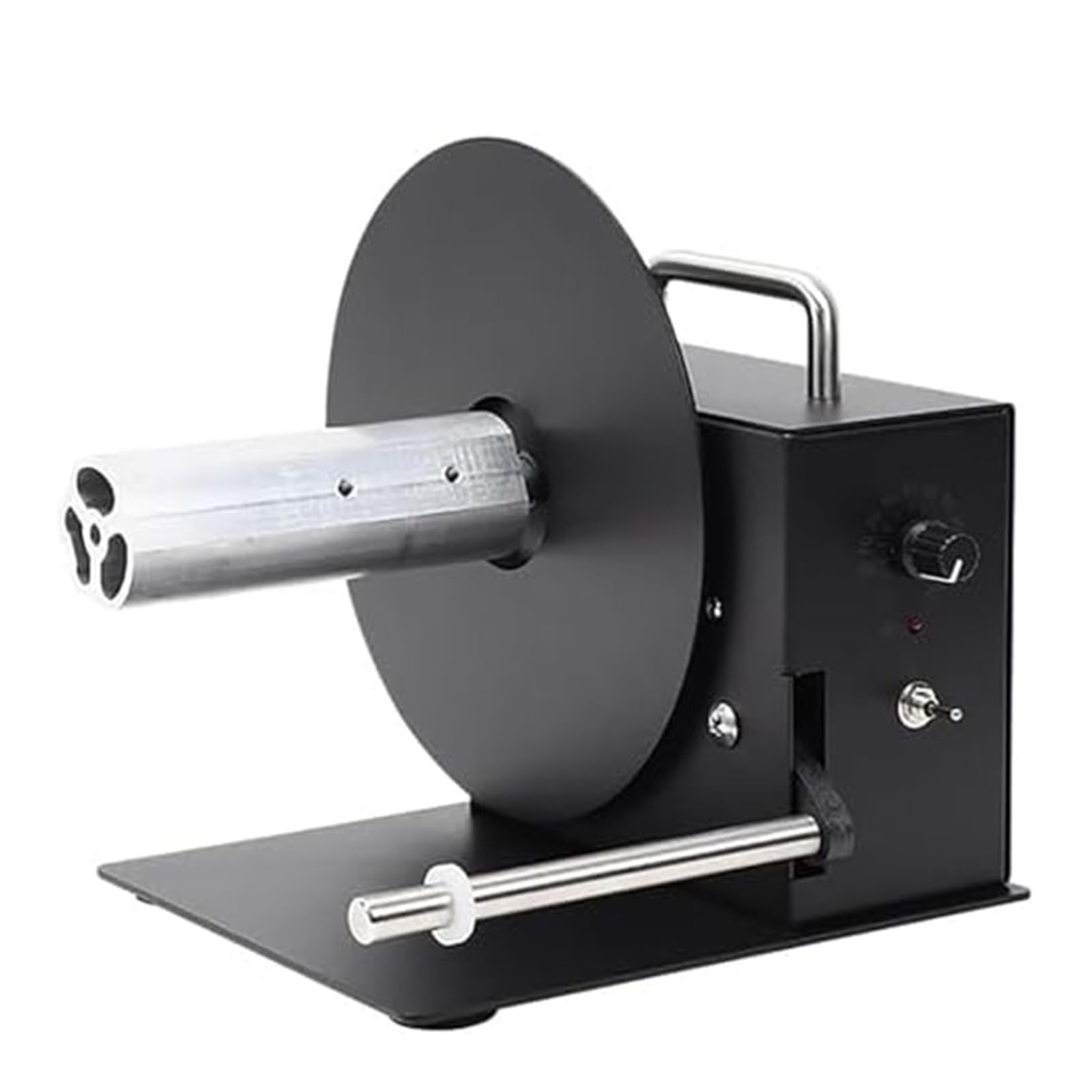 Maszyna do przewijania etykiet, automatyczna, średnica przewijania 180 mm, prędkość 1-8 cali/s, dwukierunkowe przewijanie do przywieszek odzieżowych, kodów kreskowych, naklejek samoprzylepnych