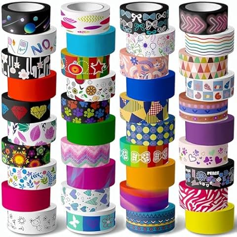 KUNMINGER 40 Rolls Washi Tape Set Cover