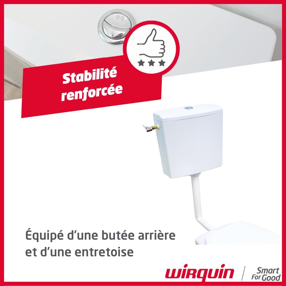 Wirquin Reviso 50717360 Water-Conserving Toilet Cistern Mid-Level