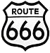 Route 666 Embroidered Patch Iron-On Evil Highway Road Sign Parody 66 Biker Emblem