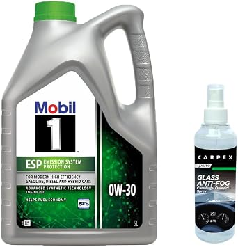 Mobile 1 Esp 0W30 Engine Oil 5 L + Carpex Anti-Fog