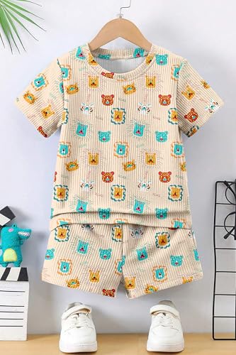 Image of Fashion Dream Boys Cotton Blend Printed Co-ord Set|clothing set for kids|Combo set