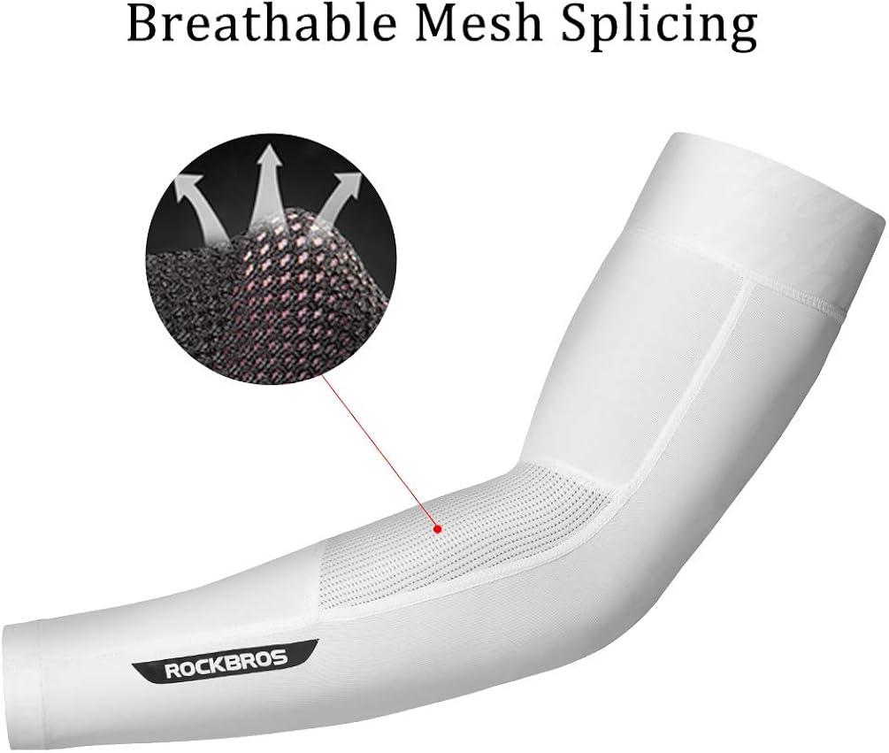 ROCKBROS Sun Protection Arm Sleeves Cooling Running Golf Fishing Cycling Arm Sleeves : Tools & Home Improvement