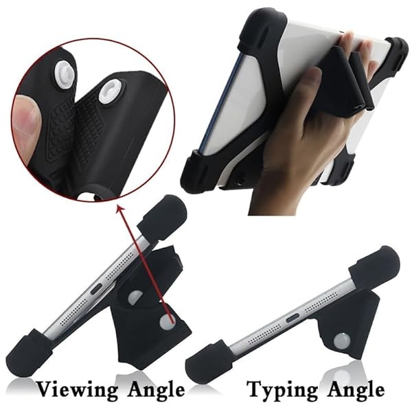 Universal Adjustable Extendable Shockproof Stand Silicone Case Cover for 10.1inch 10.8 inch 11 inch 11.6 inch Tablets PC Compatible with ipad Samsung Galaxy S7 11" Chuwi Teclast Tablet by ENJOY-UNIQUE - Image 6