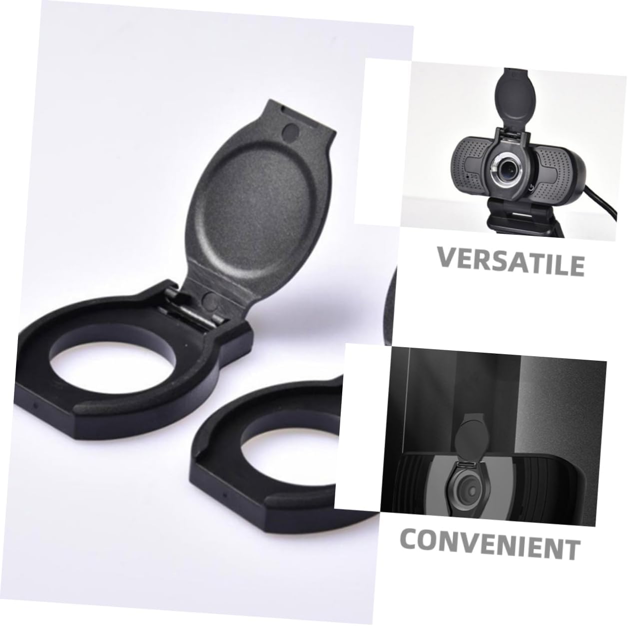 16pcs Webcam Cover Slider Durable Camera Protector for Laptops Tablets and Smartphones Easy Installation User Friendly Privacy Black image 3