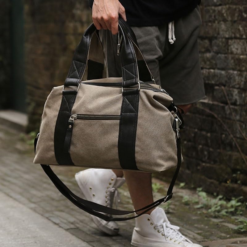 Crossbody Handbag British Canvas Travel Bag Men's Leisure