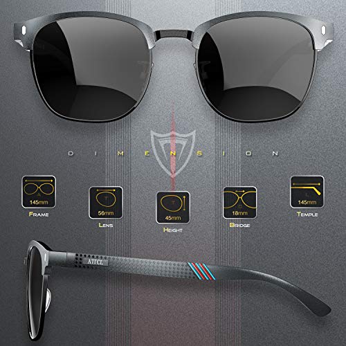 ATTCL-Mens-Driving-Polarized-Semi-Rimless-Sunglasses-Al-Mg-Ultra-Light-UV400-CAT-3-CE