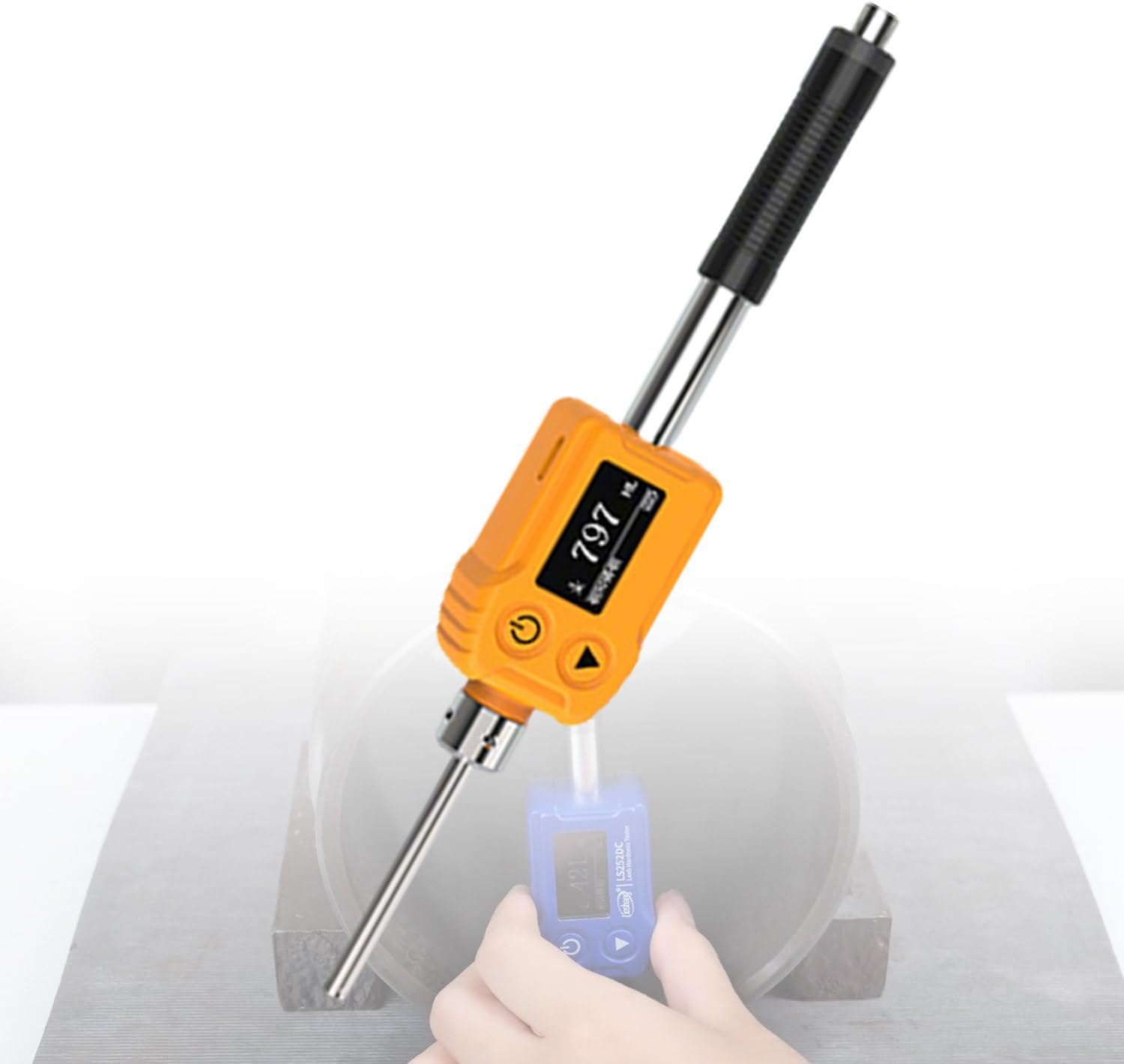 Eoweiot Leeb Hardness Tester Digital Metal Hardness Meter Durometer Impact Device for Iron Copper Stainless Steel (Ls252dl)