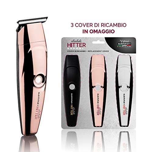 Gamma Più  Absolute Hiter  Gold Rose  Trimmer Cordless Profesional  Top Skeletron + 3 fundas intercambiables
