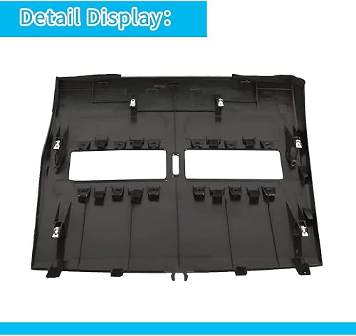 Miniatura 4 de Marco de ventilación central superior frontal para salpicadero, bisel central, marco de ventilación para salpicadero, color negro, 68414-ED50C