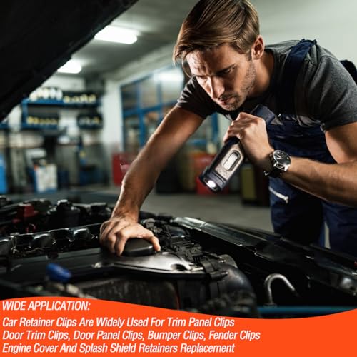 340Pcs Hyundai Car Retainer Clips Auto Fasteners Assortment - 20 Most Popular Sizes Auto Push Pin Rivets Set for Hyundai & Kia Body Interior and Exterior Retainer Fastener Clip - 2 Years Warranty - Thumbnail 5