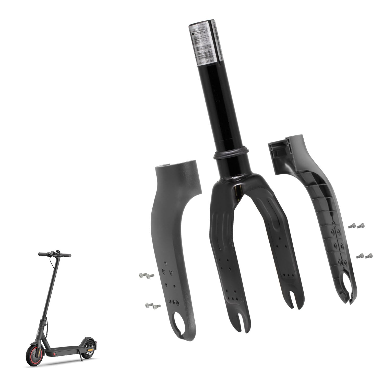 Horquilla delantera para patinete Xiaomi M365, M365 Pro, Pro2, Essential y 1S (negro)