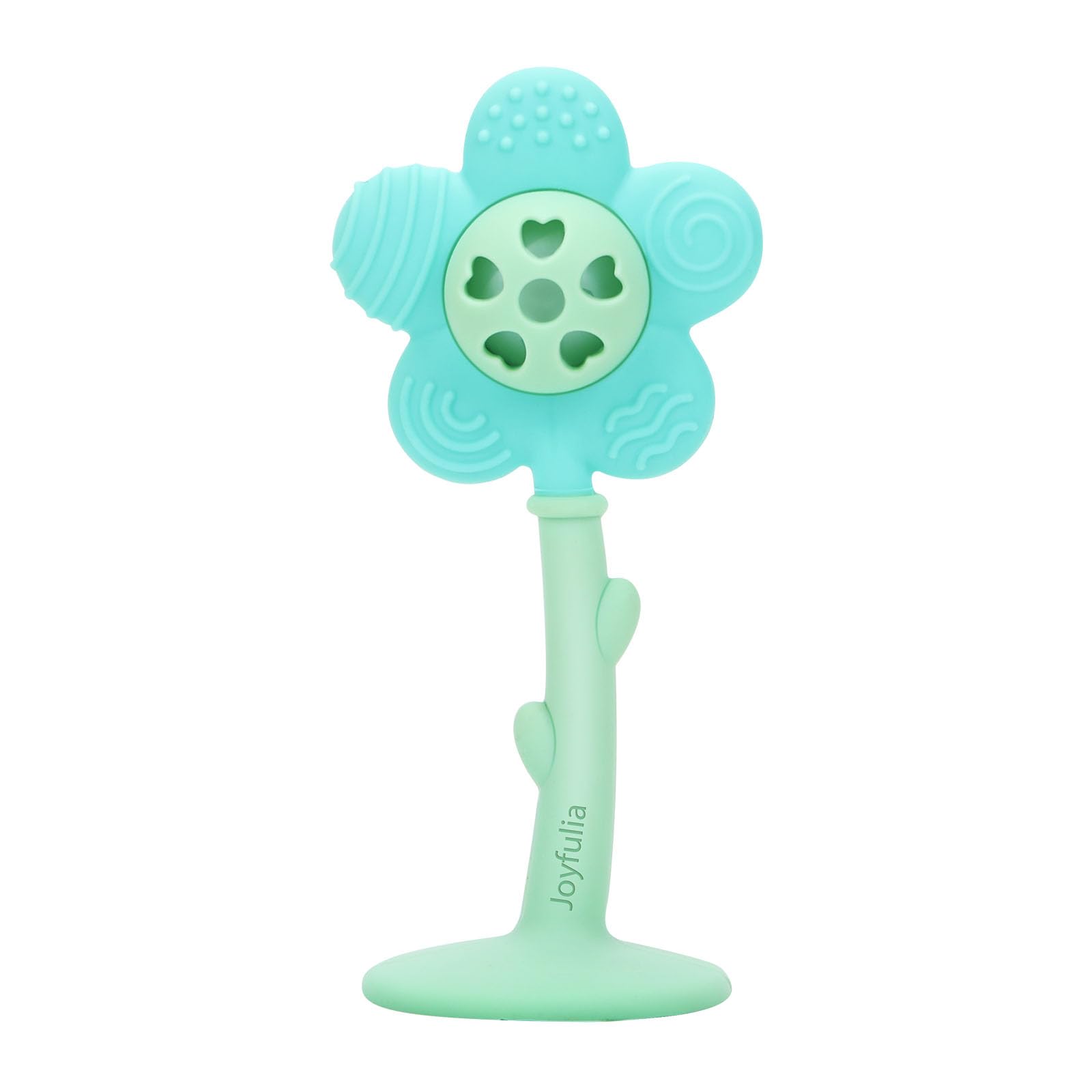 Baby Teething Toys, Teether and Rattle 2-in-1 for Babies 0-6 Months, Food Grade Silicone Teethers for Baies 3-6 6-12 Months, Infant Teething Relief