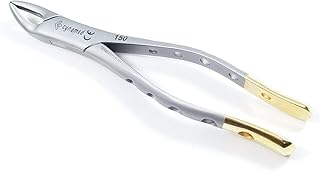 Premium German Dental Extracting Extraction Forceps #150 Gold Handle -Dental Instruments (Cynamed)