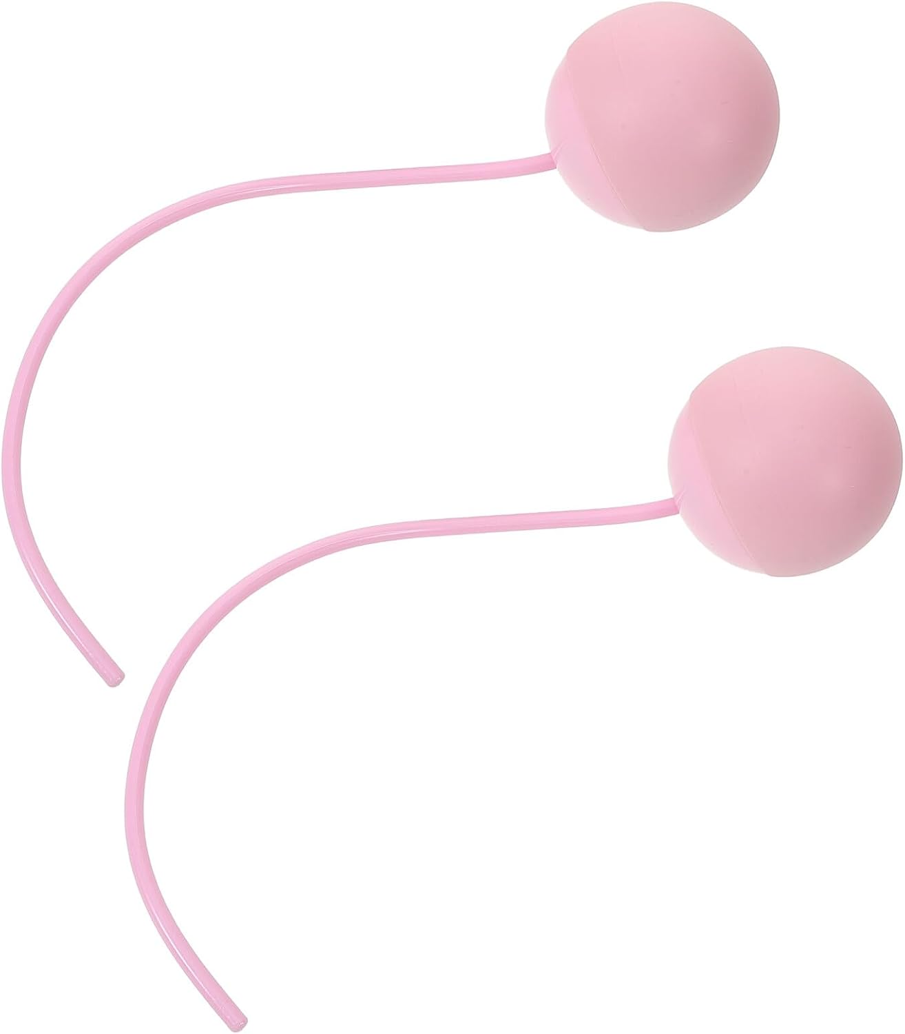 2Pcs Cordless Jump Rope Ball Pink Weighted Skipping Rope Replacement Heads Fitness Supplies with Integrated Jump Counter Tpr Material for Indoor Outdoor Workout Training