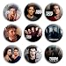 Teen Wolf Pinback Buttons Pin Badges 1 Inch (25mm) - Pack of 9