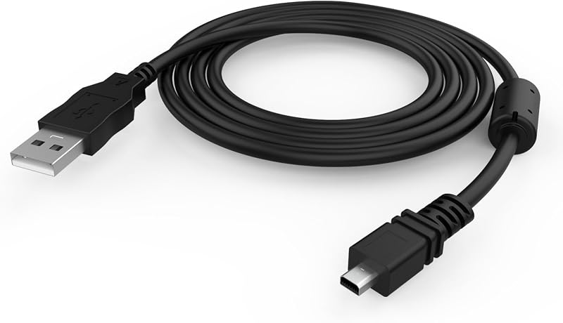 Replacement Camera USB Data Cable Charging Cord Compatible with Fujifilm X10, X20, XF1, FinePix S4500 S4200 JX650 JX660 JX675 JX680 AX385 AX500 AX550 J10 J100 J12 J26 J27 J28 J29 J30 J32 J35 (5ft)