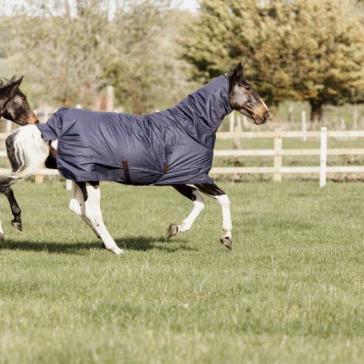Kentucky Horsewear - Manta impermeable para caballo, con tapa para cuello, 150 g