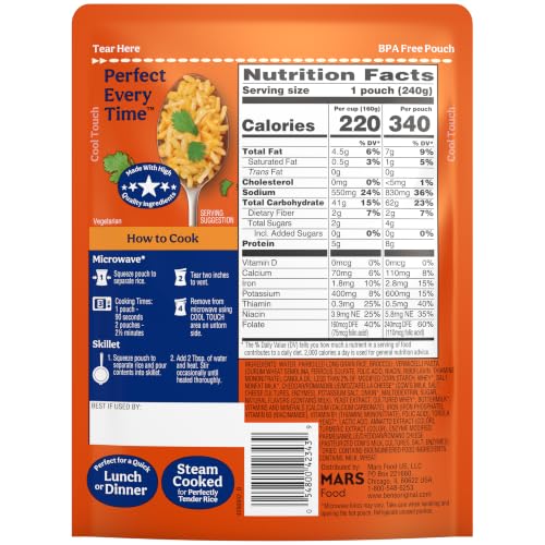 Image of BEN'S ORIGINAL Ready Rice Cheddar Broccoli Flavored Rice, Easy Dinner Side, 8.5 oz Pouch