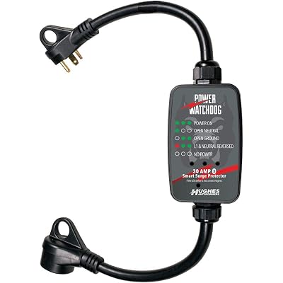 Power Watchdog PWD30, Bluetooth Surge Protector, 30 Amp, Portable, 14 Inch