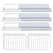 Venhua 210 Sets Hanging File Folder Tabs and Inserts for Quick Identification of Hanging Files, Easy to Read, Includes 210 Plastic Tabs and White Inserts, 2 inch, Clear