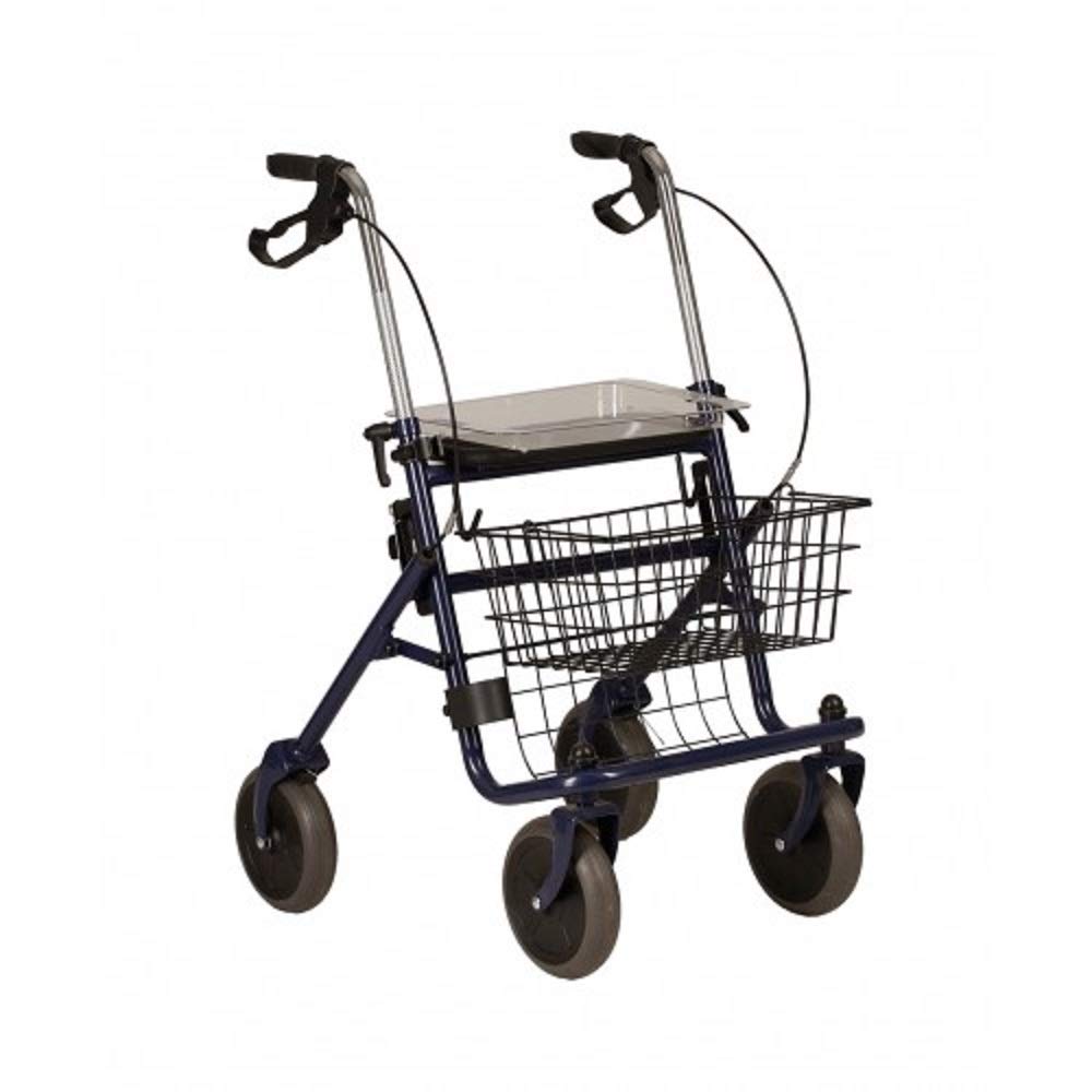 DEAMBULATORE ROLLATOR PIEGHEVOLE - ALLUMINIO - SISTEMA FRENANTE