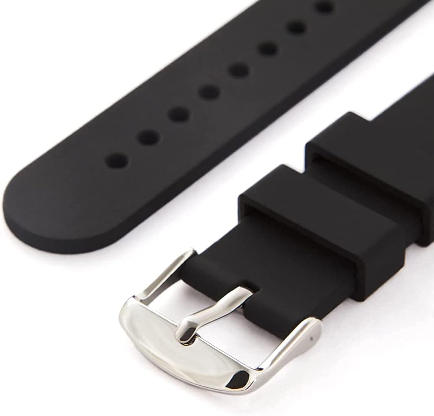 Elifel Watch Band Loop 16mm 18mm 19mm 20mm 21mm 22mm 23mm 24mm 25mm 26mm Strap Rings Pack of 6 Silicone Leather Rubber Strap Holder Keeper Resin Belt Durable Fastener Retainer Replacement image 5