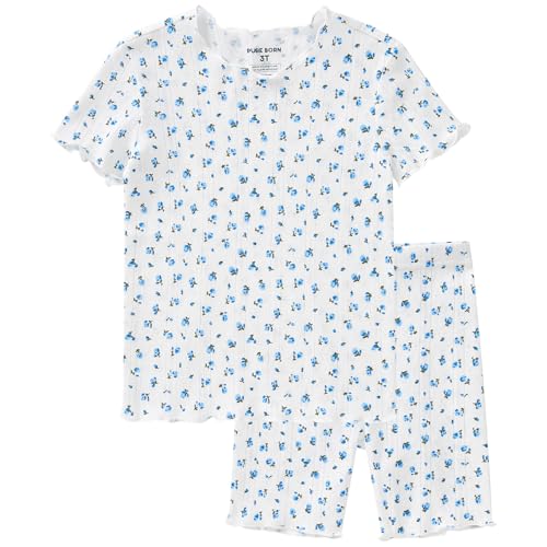 Image of pureborn Baby Pajamas Set Toddler Snug Fit Cotton Sleepwear 2pcs 12M-7Y