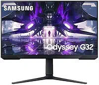 SAMSUNG Monitor Gamer Odyssey 27", FHD, 165Hz, 1ms, com ajuste de altura, HDMI, DP, Freesync, Preto, Série G32