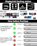 WAVLINK DisplayLink Station d'accueil 3 Moniteurs avec 130WPD Adaptateur de puissance, USB C Dock pour ordinateur portable M1/M2/M3/M4/Mac et Windows, Thunderbolt 4/3 (3 HDMI, 2 DP, Ethernet Gigabit, Audio, SD/TF, 5 USB Ports)