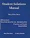 Student Solutions Manual for Elementary Math Modeling Updated