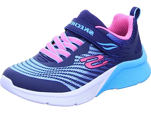 Skechers 302349L NVMT, Zapatillas, Navy Sparkle Mesh/Multi Trim, 33.5 EU