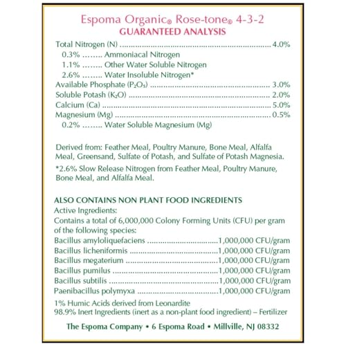 Espoma RT4 Fertilizante Orgánico para Rosas 4 lbs 5 unidades miniatura 2