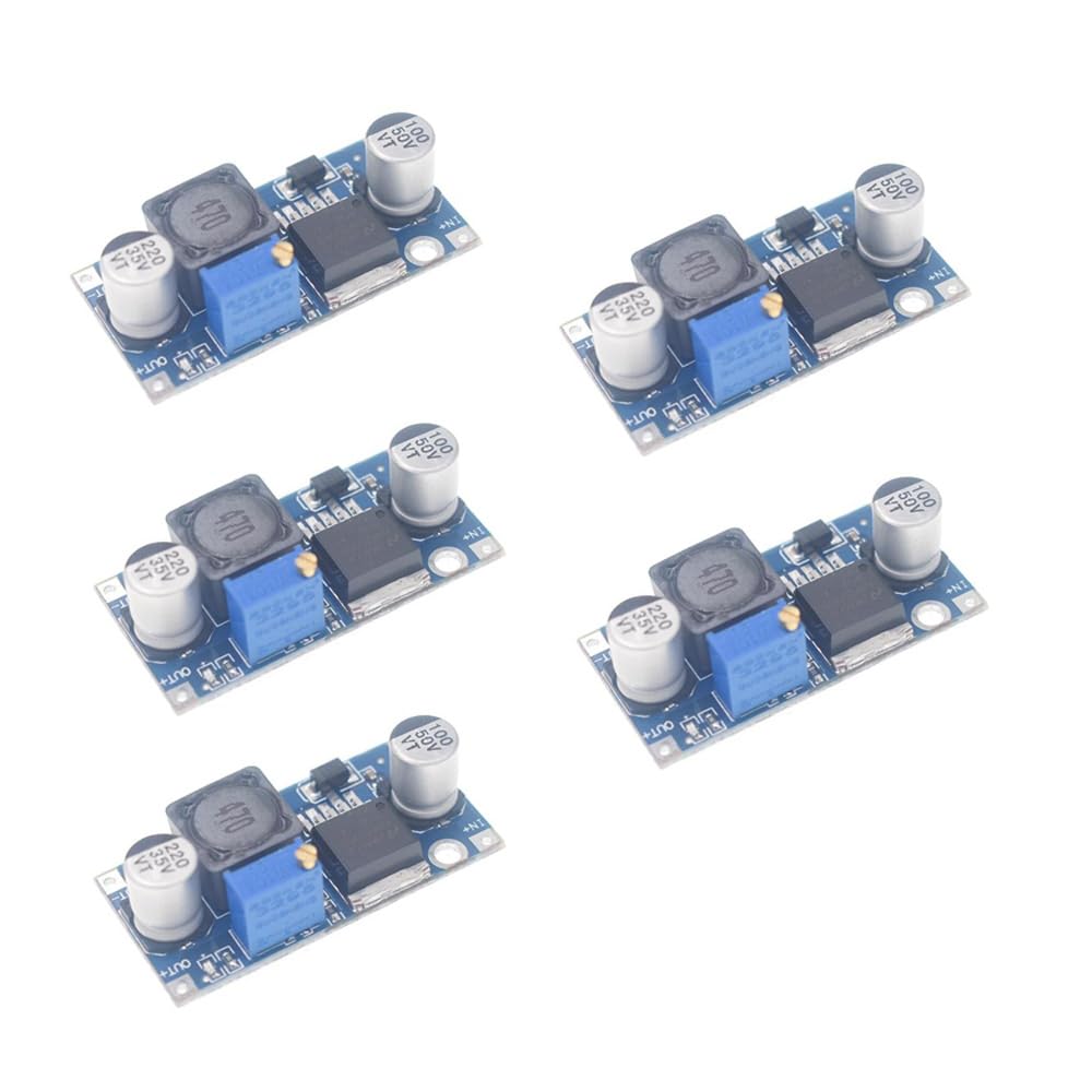 5Pcs LM2596 Buck Converter DC-DC Step Down Variable Volt Regulator Electronic Voltage Stabilizer Power Supply Module 3.0-40V to 1.5-35V