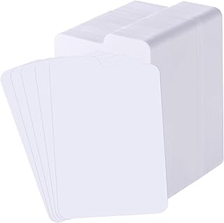 Dividers Card Trading Plastic Cards Separators White Card Organizer for Sport Game Business Playing Card Storage, 2.6 x 3.8 Inch/ 66 x 97 mm (100 Pieces)