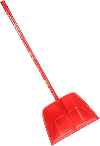 Miniatura 4 de VILLCASE Recogedor resistente con mango largo de plástico con mango largo, pala de limpieza vertical para interiores y exteriores, con mango de