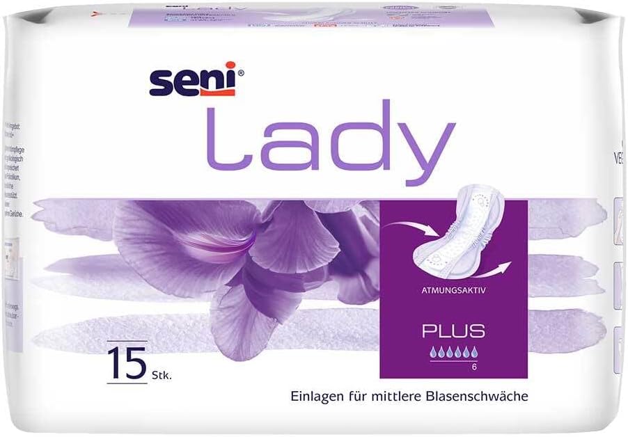 Lady Bladder Control Pads Plus-15 Pieces