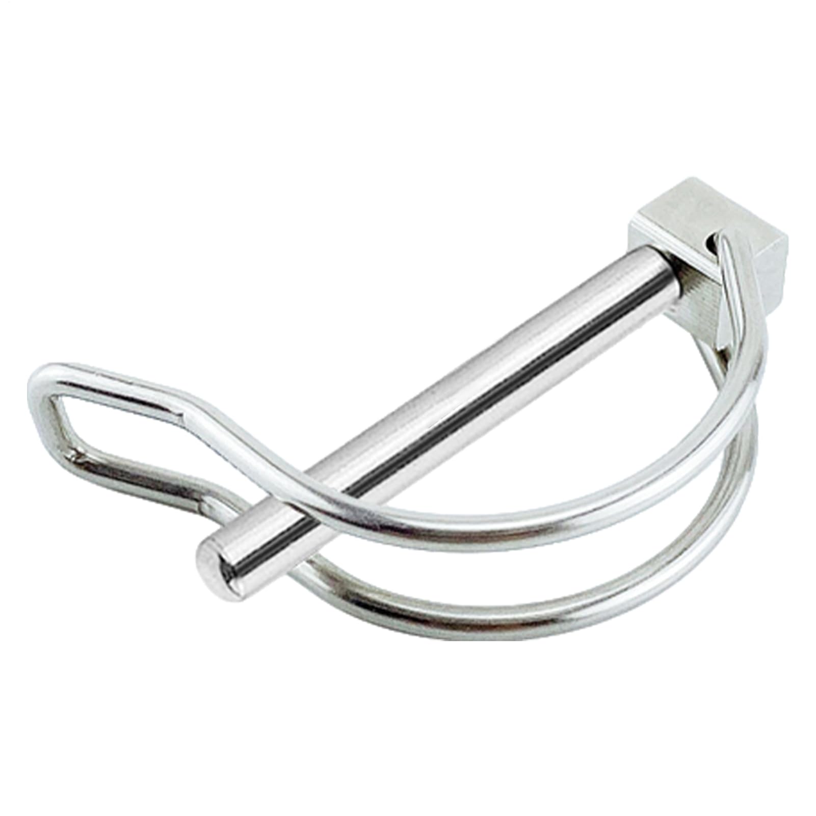 Trailer Coupler Pin – Stainless Lock Pin, Heavy Duty Safety Clip | Rust Resistant Hitch Fastener, Secure Steel Coupling Locking Peg, Multipurpose Tow Connector Tools, Pins for Lawn Bike Boat Cart