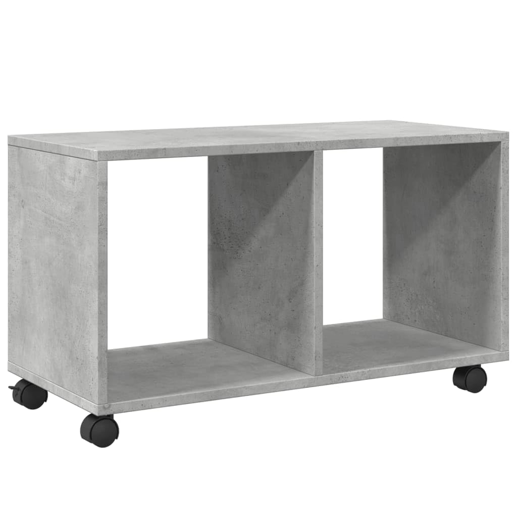 Mueble con ruedas gris cemento 72 x 33 x 42,5 cm de aglomerado