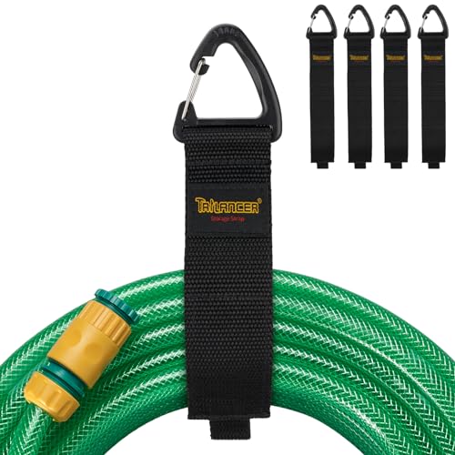 Organizador y Colgador de Cables, Correas de Almacenamiento de Gancho y Bucle Trilancer para Colgar en Paredes para Alambres, Cuerdas, Mangueras, Organización del Hogar, Garaje (4L