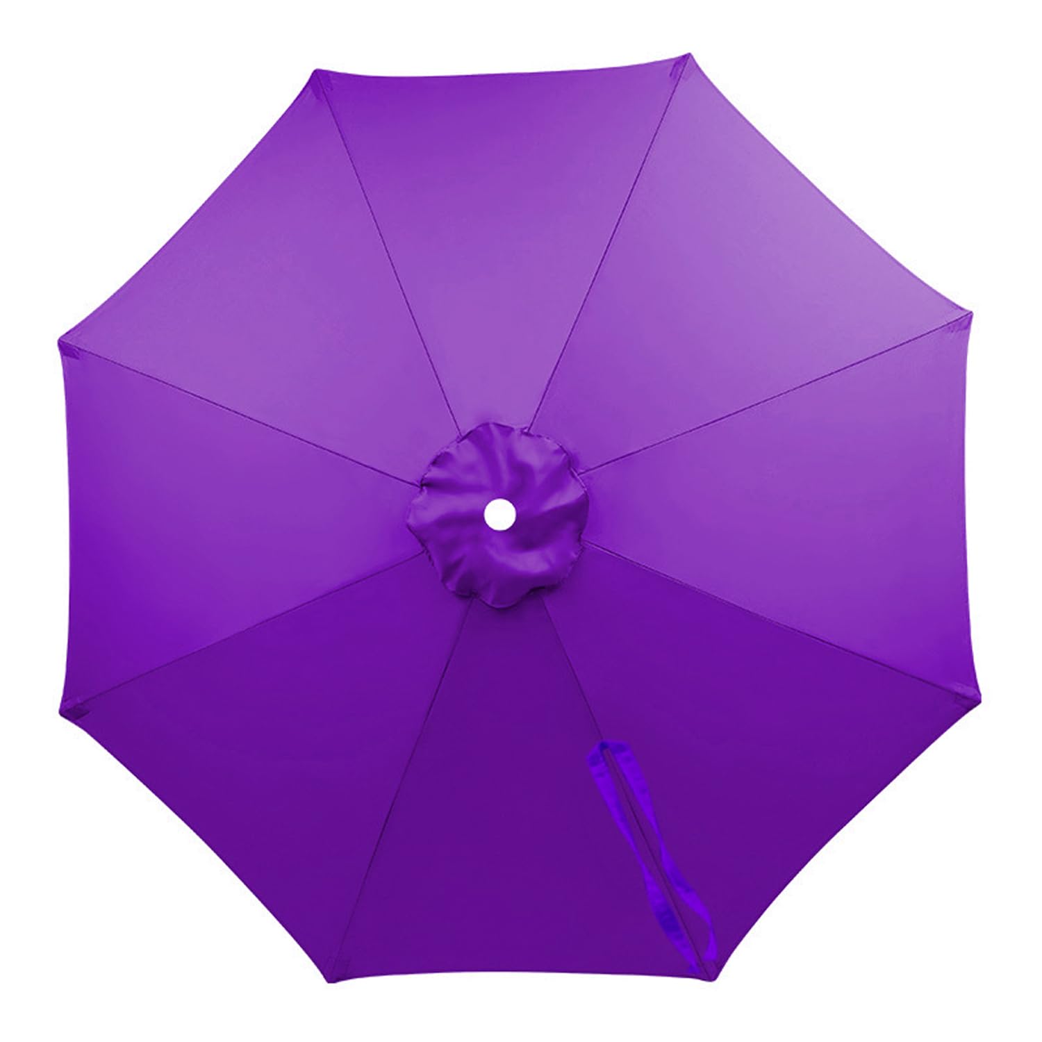 SPXMQSS Patio Umbrella Replacement Canopy Replacement Parasol Canopy Garden Umbrella Uv-Protective Parasol Cover Parasol Replacement Cover 8 Ribs Purple 2.7 m