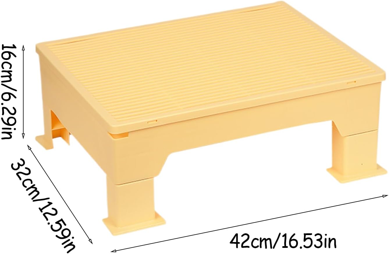 Cat Steps for Litter Box,Litter Case Pedal Stool | Height Adjustable Ramp with Filter Grid for Short-Legged Cats Seniors Kittens Adults Indoor Outdoor Apartment